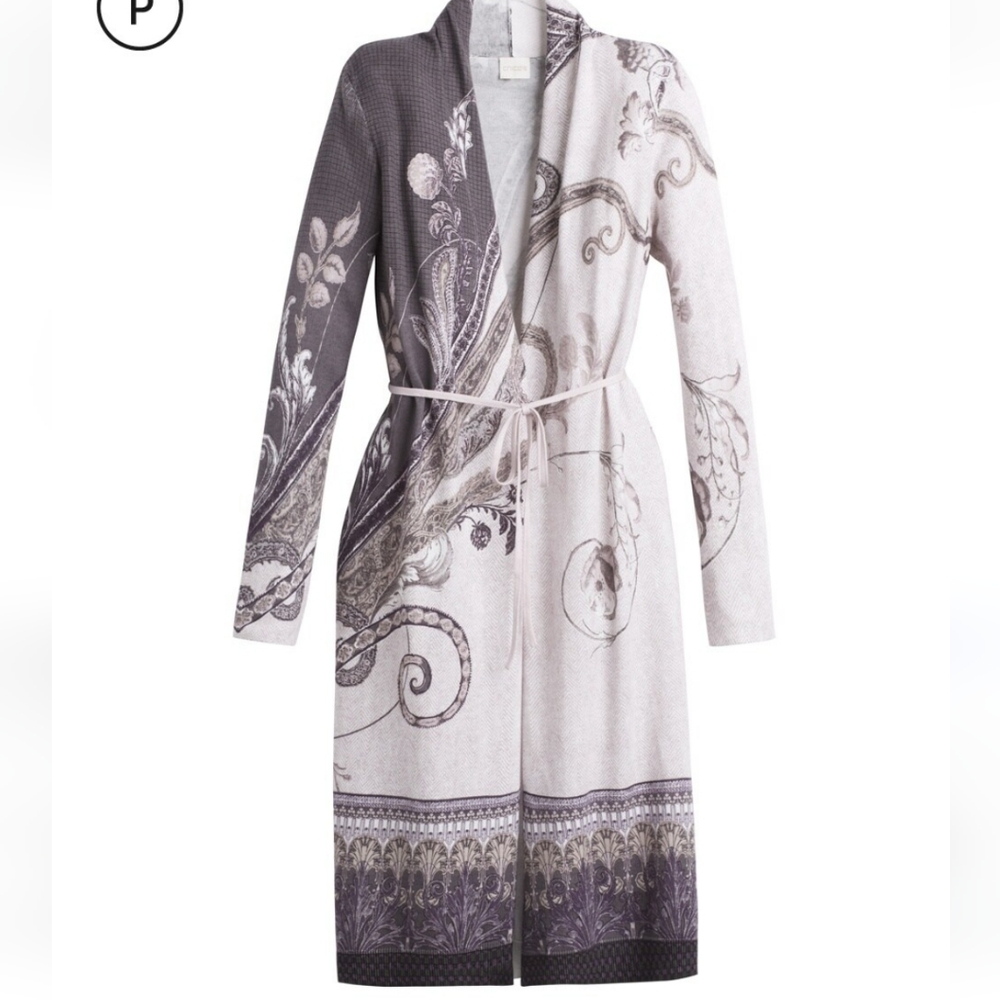 Chico's-Paisley Open Front Cardigan